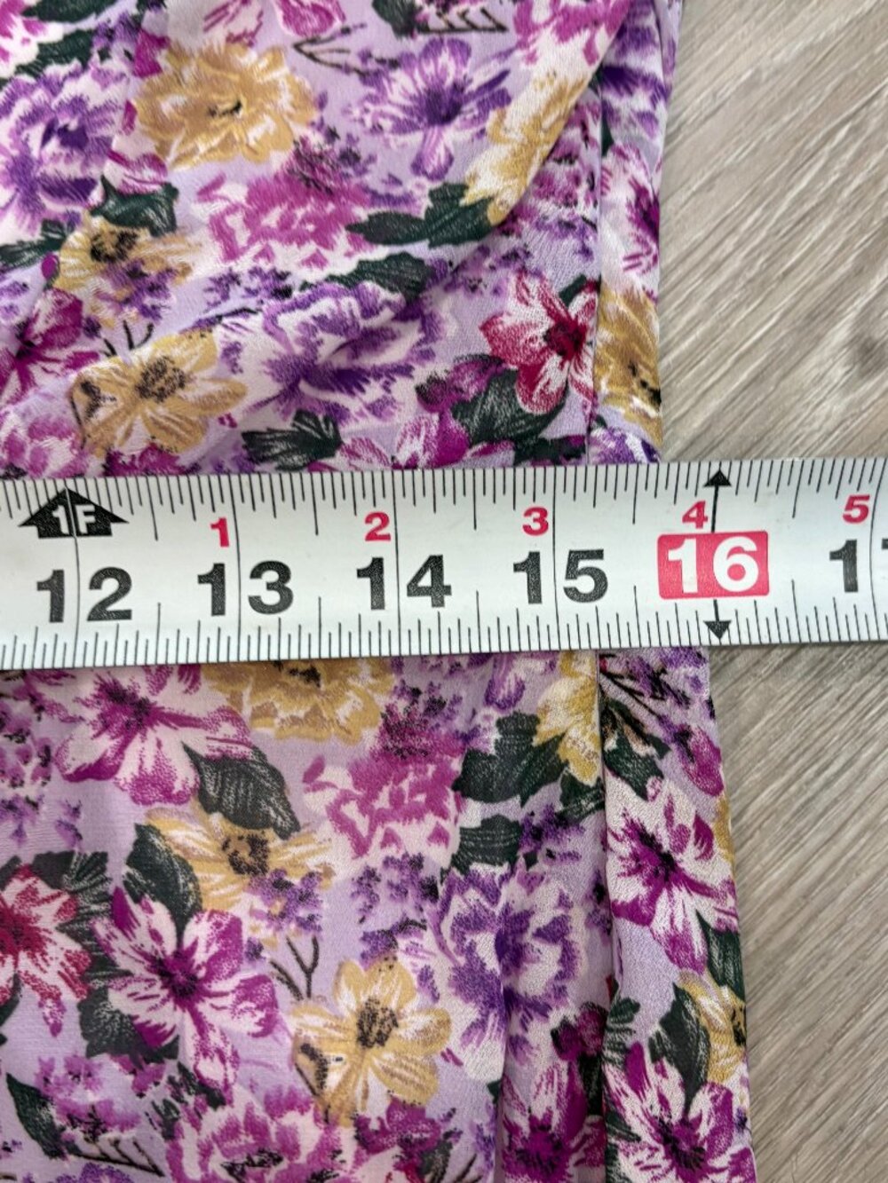 SHEIN One Shoulder Ruffle Hem Dress Pink Purple Floral Maxi Dress sz L - Picture 11 of 11